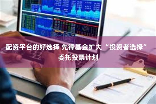 配资平台的好选择 先锋基金扩大 “投资者选择” 委托投票计划