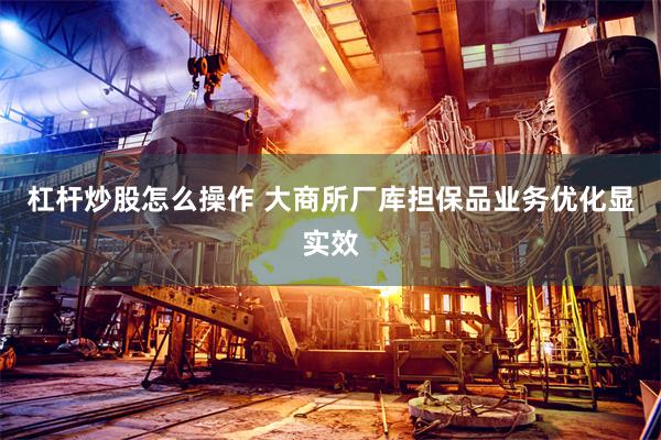 杠杆炒股怎么操作 大商所厂库担保品业务优化显实效